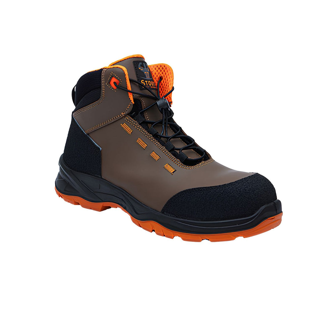 Stout Planeta EPL5463 S3L Kompozit Burun Kevlar Ara Taban Yeşil Vidala Deri İş Botu