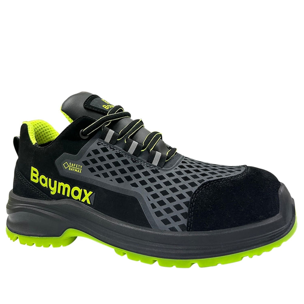 Baymax BX-12 S1 Çelik Burunlu Nefes Alabilir Siyah Sportif İş Ayakkabısı