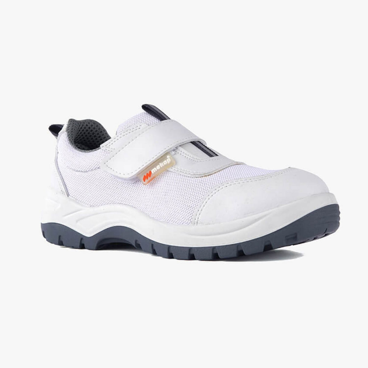 Mekap White 118 S1 Fiberglass Burunlu Beyaz Mikrofiber Hijyen İş Ayakkabısı
